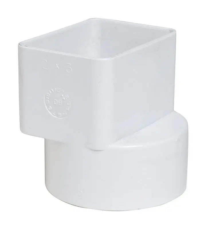 3 In. Hub Female Flush Downspout Adapter - Model P1923