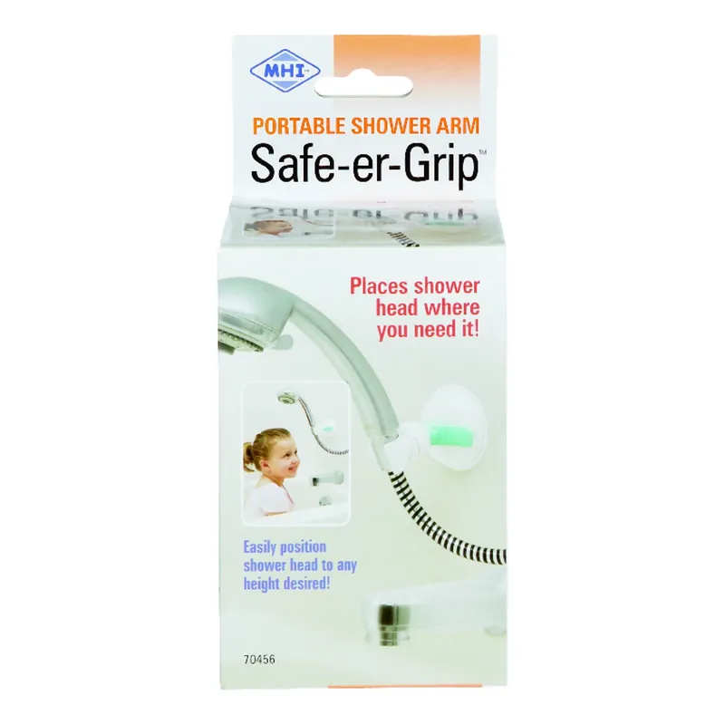 Safe-er-Grip Portable Shower Arm Mount, Suction Cup
