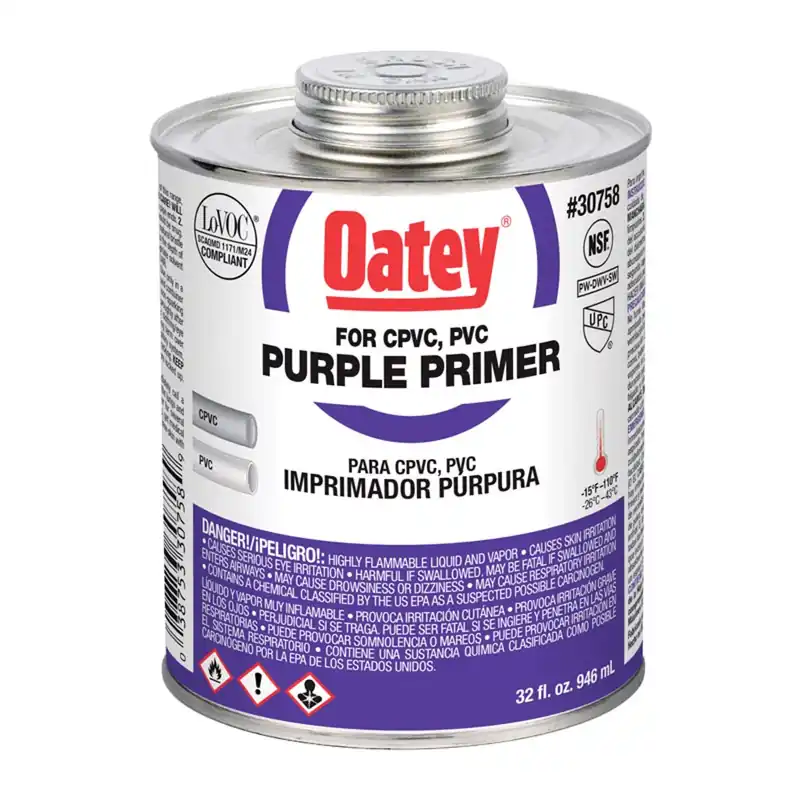Pipe Primer, Purple, 32 Oz.