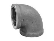 Anvil 90 Degree Elbow, 1/4 Inch Npt Black Malleable Iron Pipe Fitting