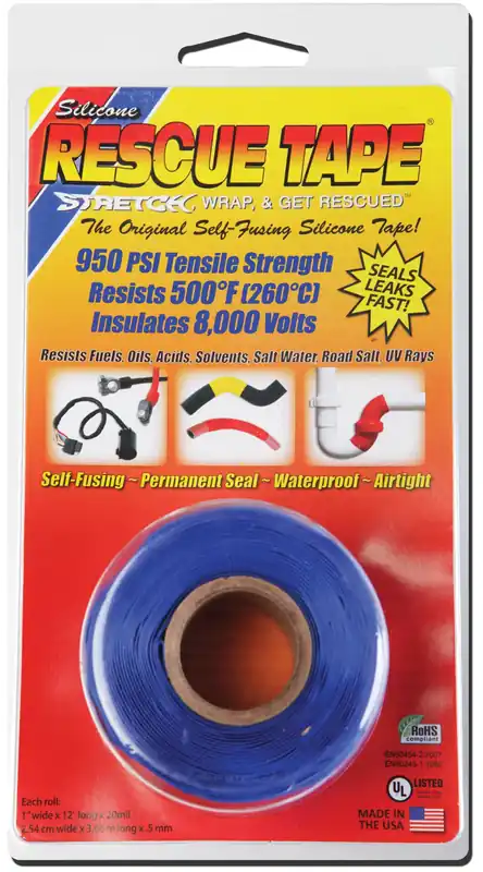 Blue Silicone Tape 1 In. X 12 Ft. - Model Rt1000201206usc