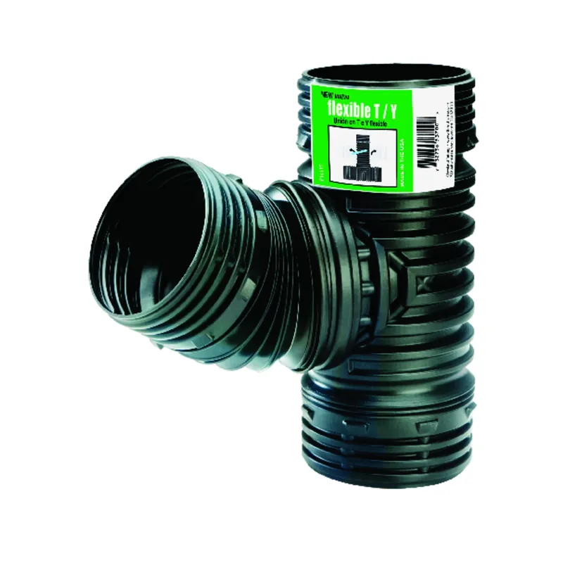 Flex-Drain 4 In. Snap X 4 In. D Snap Polypropylene Combination Tee Wye 1 Pk