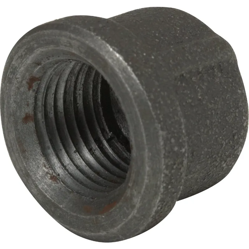 Black Pipe Cap, 1 In.