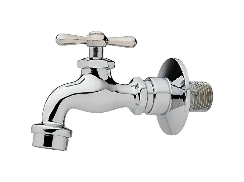 One Handle Chrome Utility Faucet 3210-161-ch-b-z For Wall Mount Applications