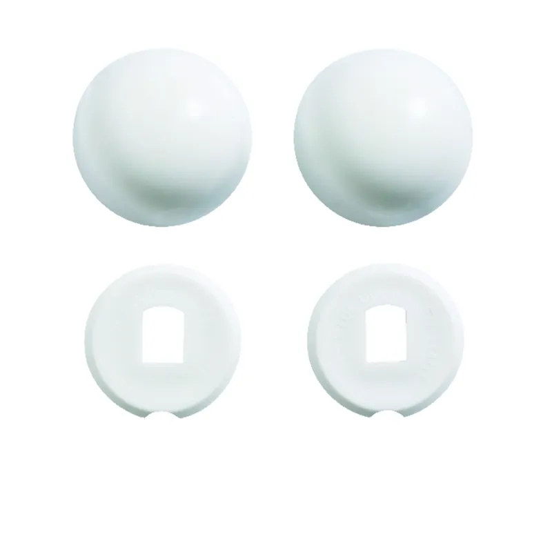 White Plastic Snap-on Toilet Bolt Caps - Model Gp1013092-0
