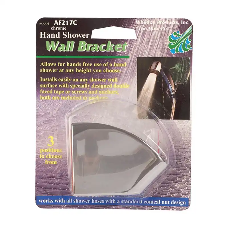 Handheld Shower Bracket, Chrome-Plated Plastic