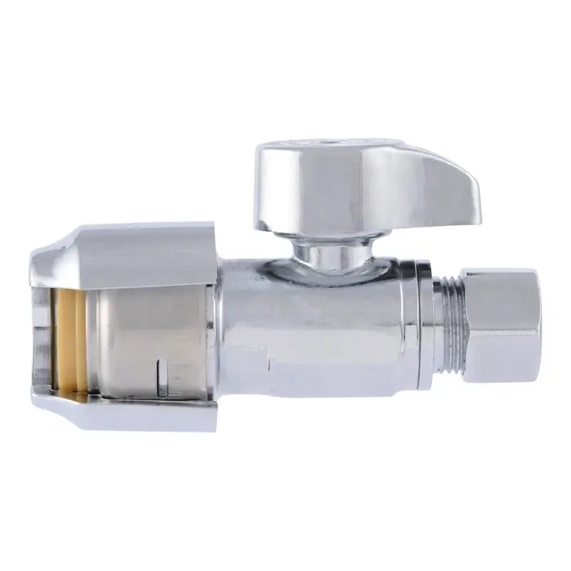 Push-Fit Compression Straight Stop, Lead-Free, 1/2 In.x 3/8 In.