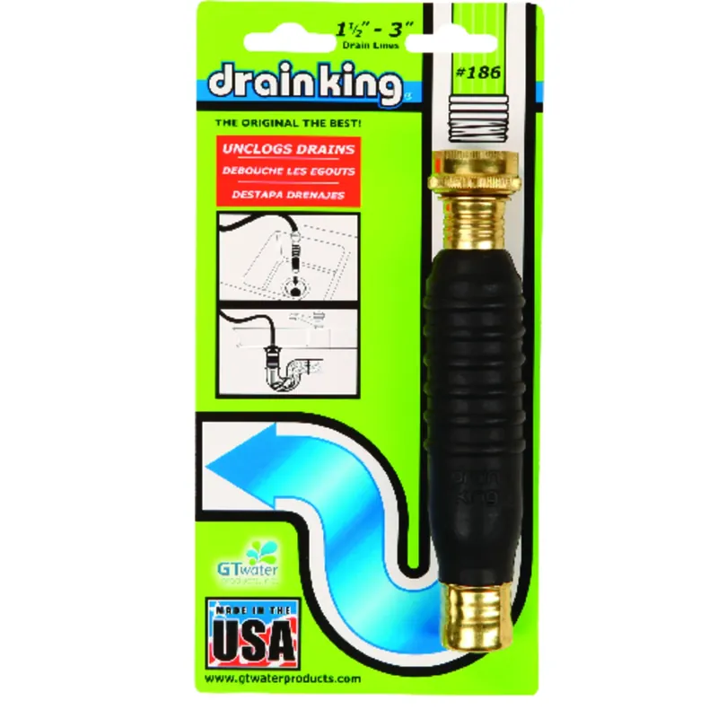 Drain Opener, 1.5 - 3 In. Pipes