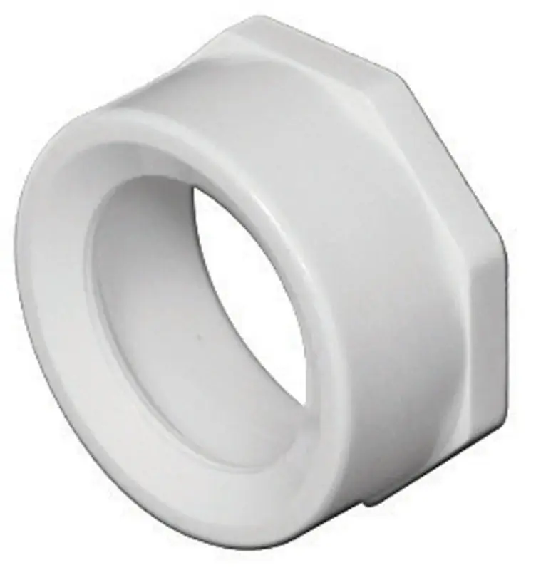 Charlotte Pipe Schedule 40 4 In. Spigot X 3 In. D Hub PVC Flush Bushing 1 Pk