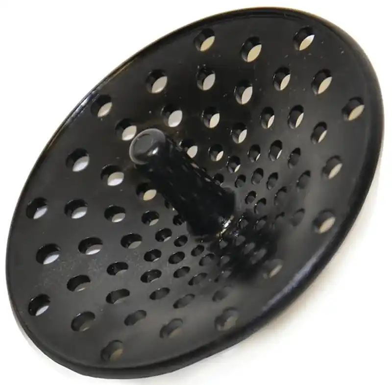 Garbage Disposal Strainer & Stopper, 3-1/4 In. Black Plastic, Model 9d00010427