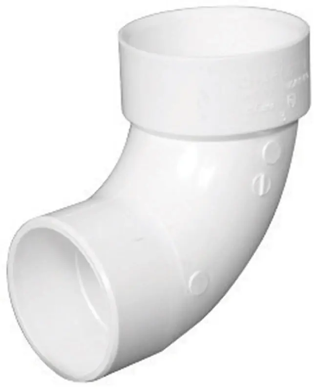 Charlotte Pipe Schedule 40 4 In. Hub X 4 In. D Spigot PVC 90 Degree Street Elbow 1 Pk
