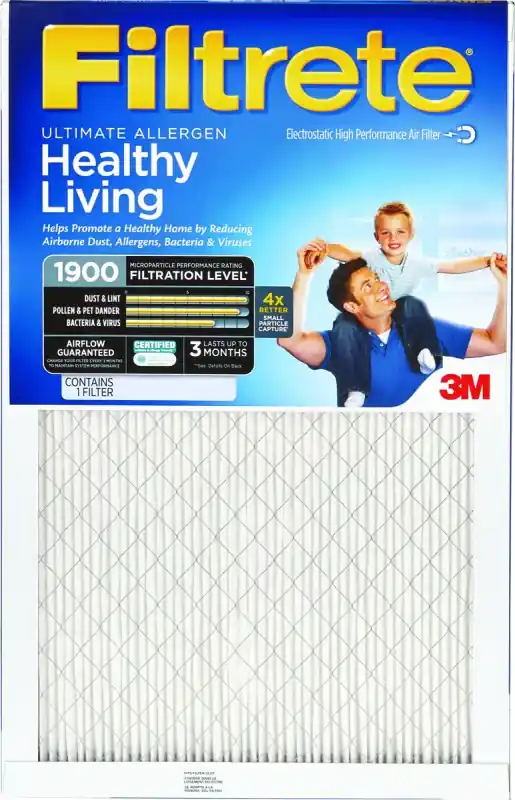 Filtrete 14 In. W X 24 In. H X 1 In. Polypropylene 1900 MPR Pleated Allergen Air Filter 1 Pk