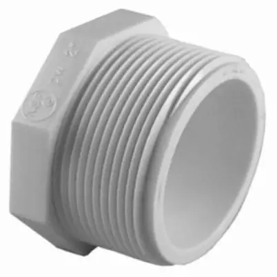31815 1.5 In. White Male Pipe Thread Plug