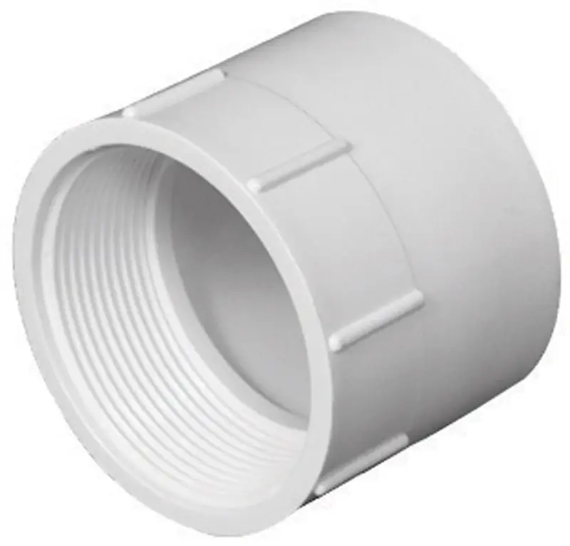Charlotte Pipe Schedule 40 4 In. Hub X 4 In. D FPT PVC Pipe Adapter 1 Pk
