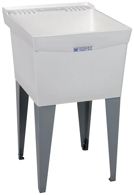 Mustee Utilatub 20 In. W X 24 In. D Single Thermoplastic Laundry Tub