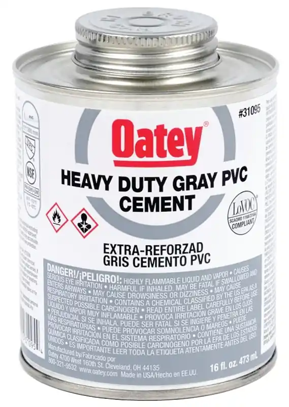 Heavy Duty Gray Cement For Pvc 32 Oz - Ideal For All Pvc Applications