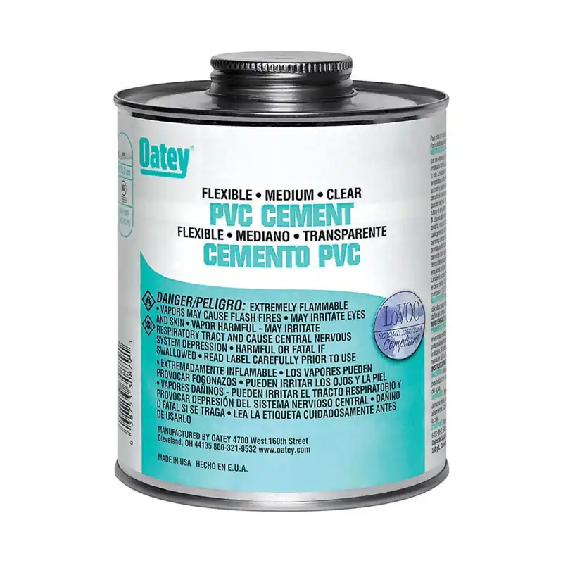 PVC Pipe Pipe Cement, Clear, 4 Oz.