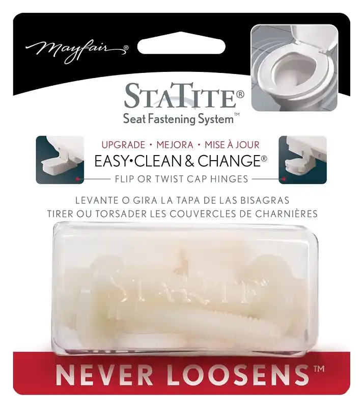 Toilet Seat Hardware Kit Fits Bemis, Mayfair & Statite