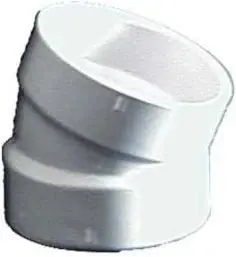 Genova Products 70840 4 Inch Sch. 40 PVC-DWV 22-1/2 Elbows