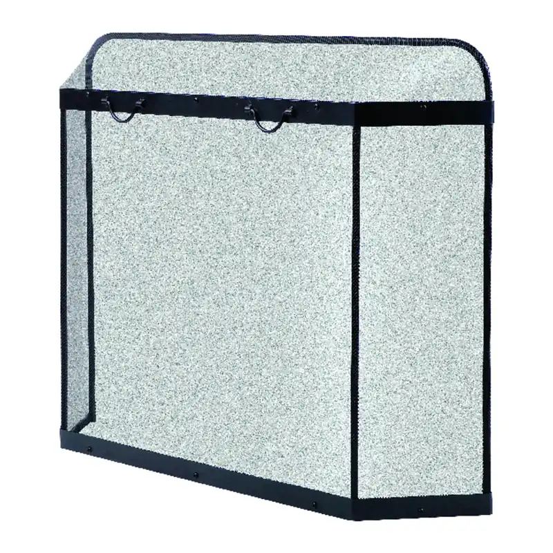 Fireplace Spark Guard, Steel, 31 X 39 In.