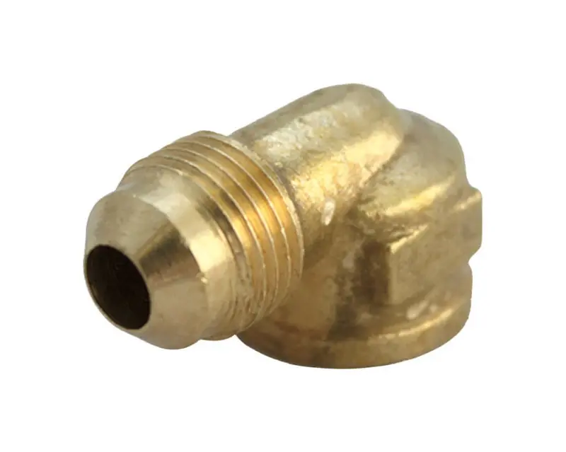 JMF Company 1/2 In. Flare X 1/2 In. D FPT Brass 90 Degree Elbow