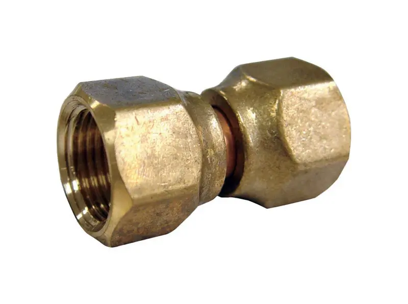 1/2 In. Flare X 3/8 In. D Brass Swivel Connector - Lead-free