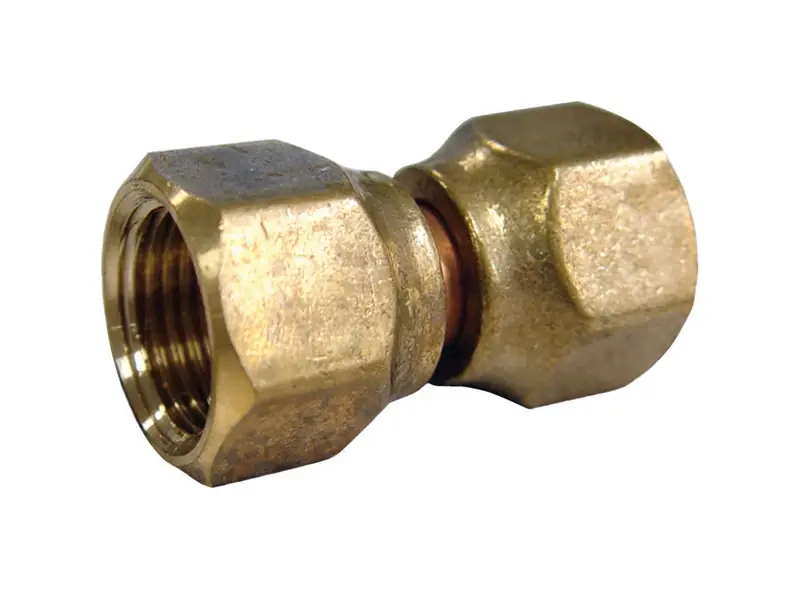 5/8 In. Flare X 1/2 In. D Brass Swivel Connector - Lead-free