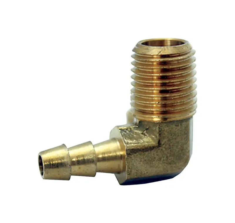 JMF Company Brass 1/4 In. D X 5/16 In. D Hose Barb Elbow 1 Pk