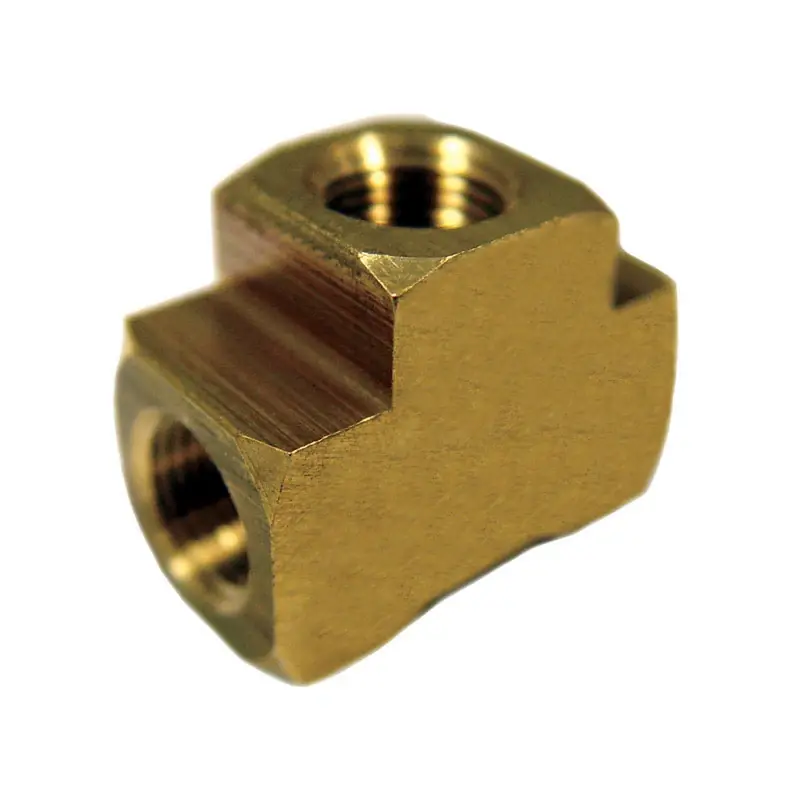 1/2 In. Fpt X 3/8 In. D Fpt Brass Tee - Lead-free