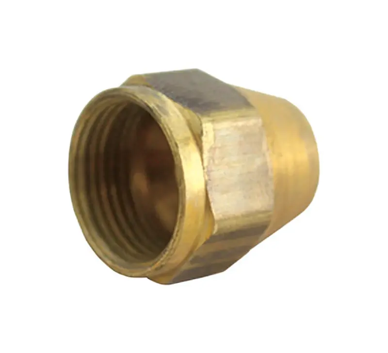 JMF Company Space Heater Nut 3/8 In. Yellow Brass