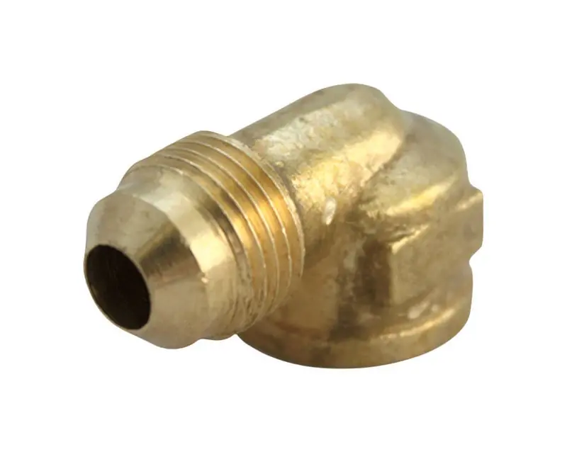 JMF Company 5/8 In. Flare X 1/2 In. D FPT Brass 90 Degree Elbow