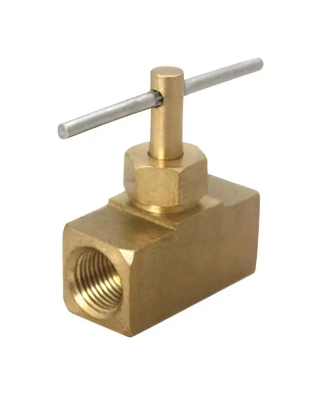 1/8 In. Brass Needle Valve - Lead-free, Full Port, Female Ends