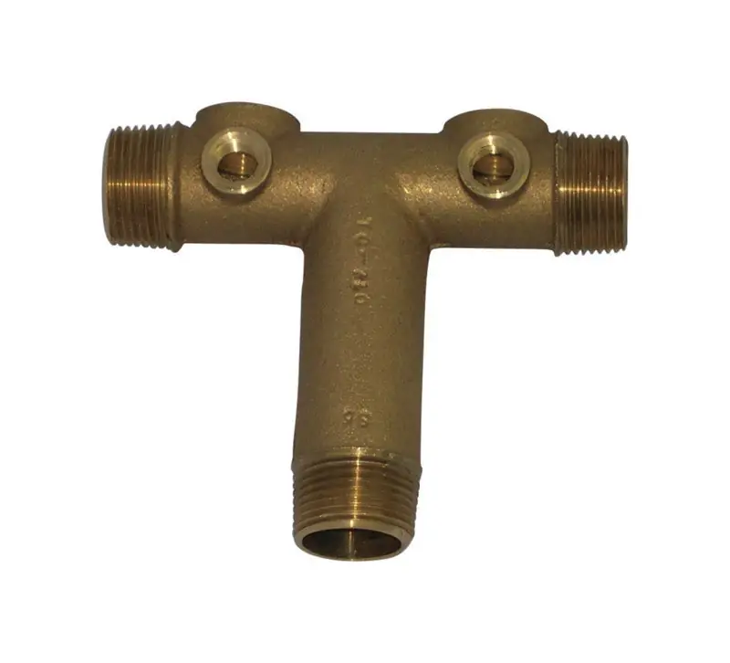 Red Brass Brown 1 X 3/4 In. Universal Tank Cross Rutc4-3lf