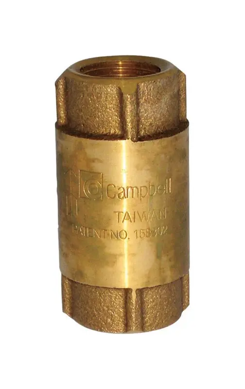 1/2 In. D X 1/2 In. D Fip Red Brass Spring Loaded Check Valve