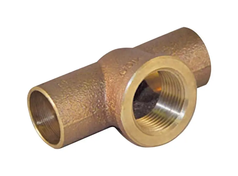 Mueller Streamline A 61538nl 3/4 In. Copper Female Pipe Thread Tee Fitting