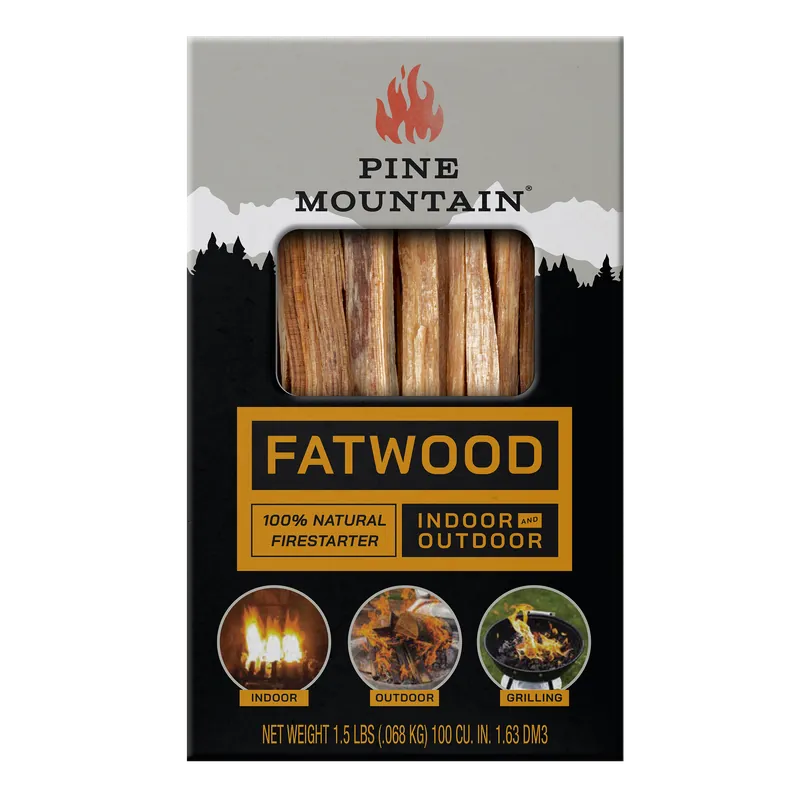 Starter Stikk Fatwood Fire Starter 1.5 Lb - Quick & Easy Fire Kindling