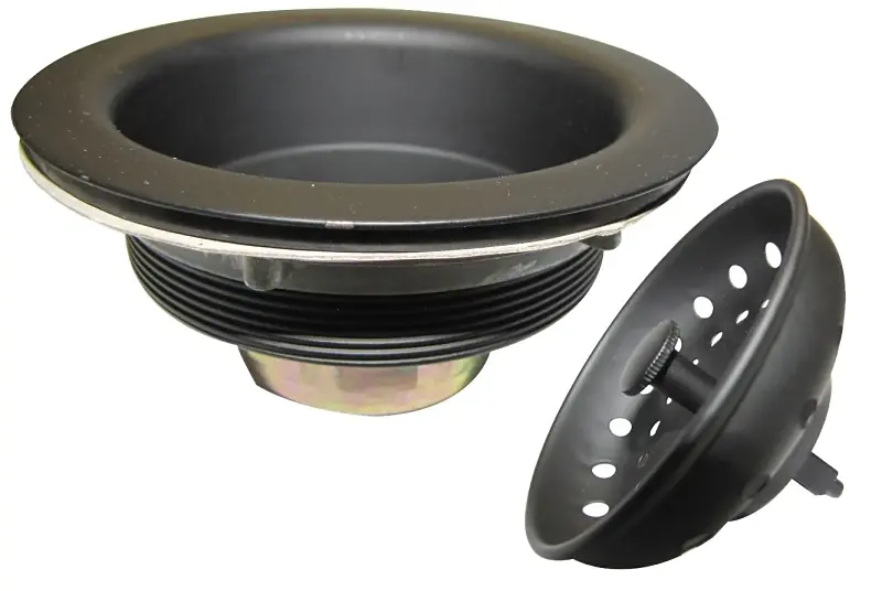 Keeney 4-1/2 In. Black Stainless Steel Kitchen Sink Strainer