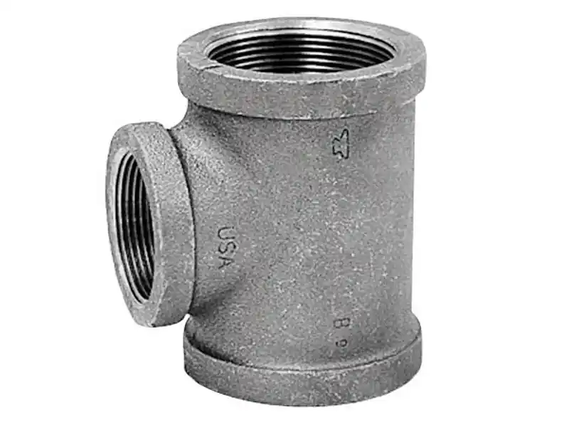 Anvil 1/2 In. FPT X 3/4 In. D FPT 3/4 In. D FPT Black Malleable Iron Reducing Tee