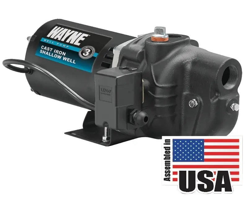 Shallow Well Pump, .5-HP Motor, .5 In.