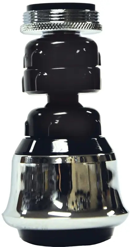 Danco Dual Thread 15/16 In.- 27M X 55/64 In.-27F Chrome Swivel Sprayrator