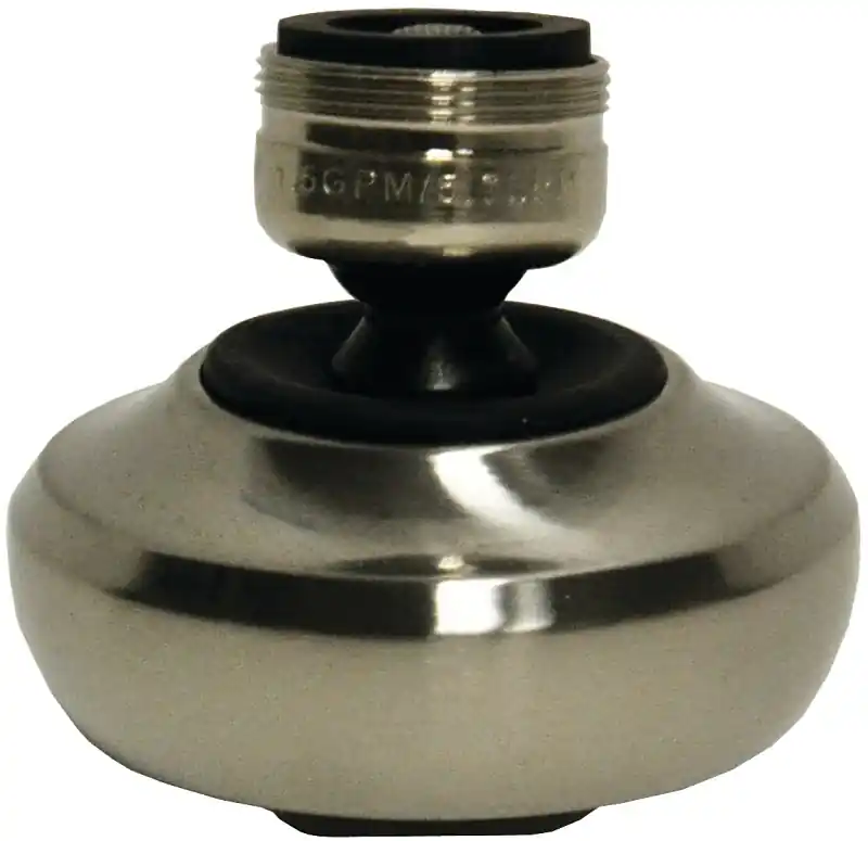 Danco Dual Thread 15/16 In.- 27M X 55/64 In.-27F Brushed Nickel Swivel Sprayrator