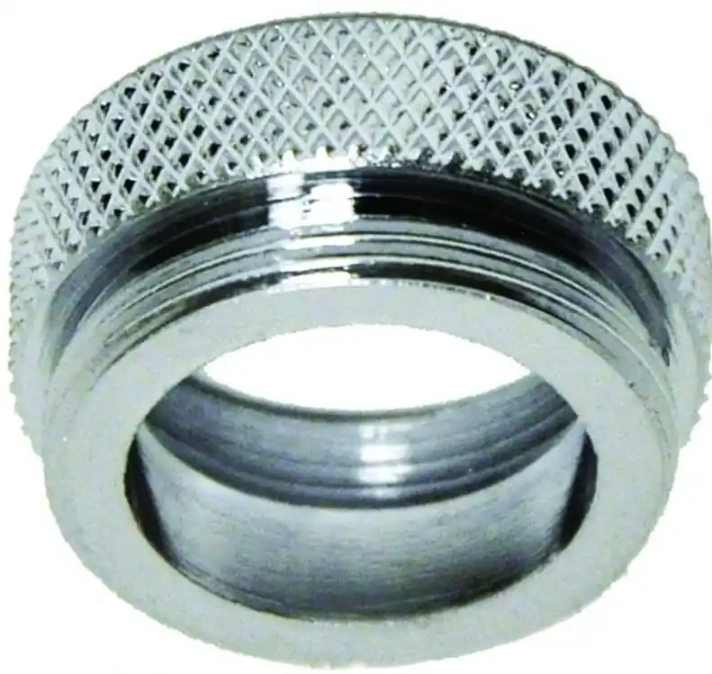 Danco Dual Thread 3/4 In.-27F X 55/64 In.-27M Chrome Aerator Adapter