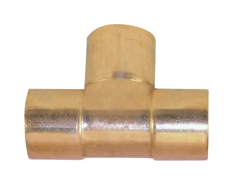 NIBCO 1-1/4 In. Sweat X 1-1/4 In. D Sweat Copper Tee 1 Pk
