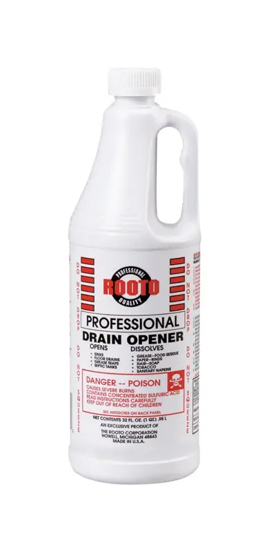 Professional Liquid Drain Opener 32 Oz - Powerful Drain Cleaner For Home Use