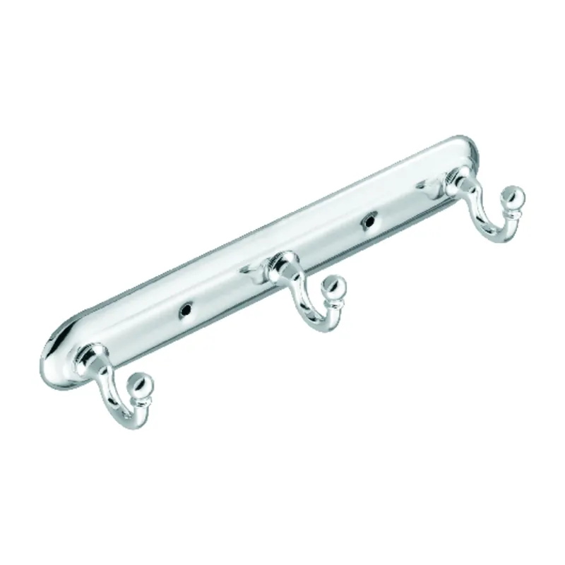 Yorkshire Chrome 3-hook Rack 10 In. L Zinc Model 7603ch