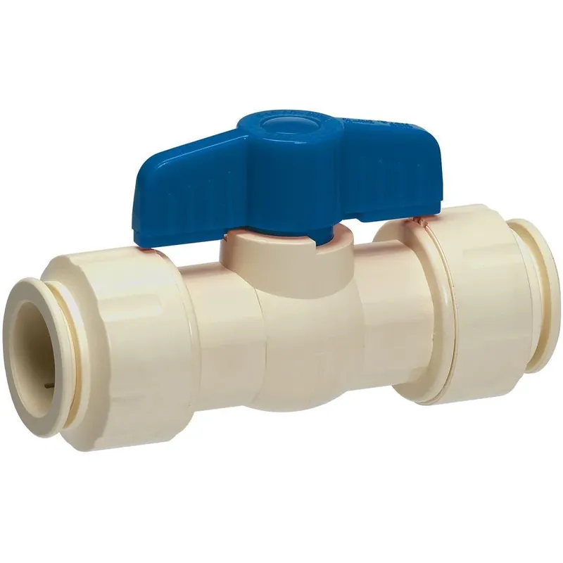 Push Fit Ball Valve, CPVC, 3/4 In.
