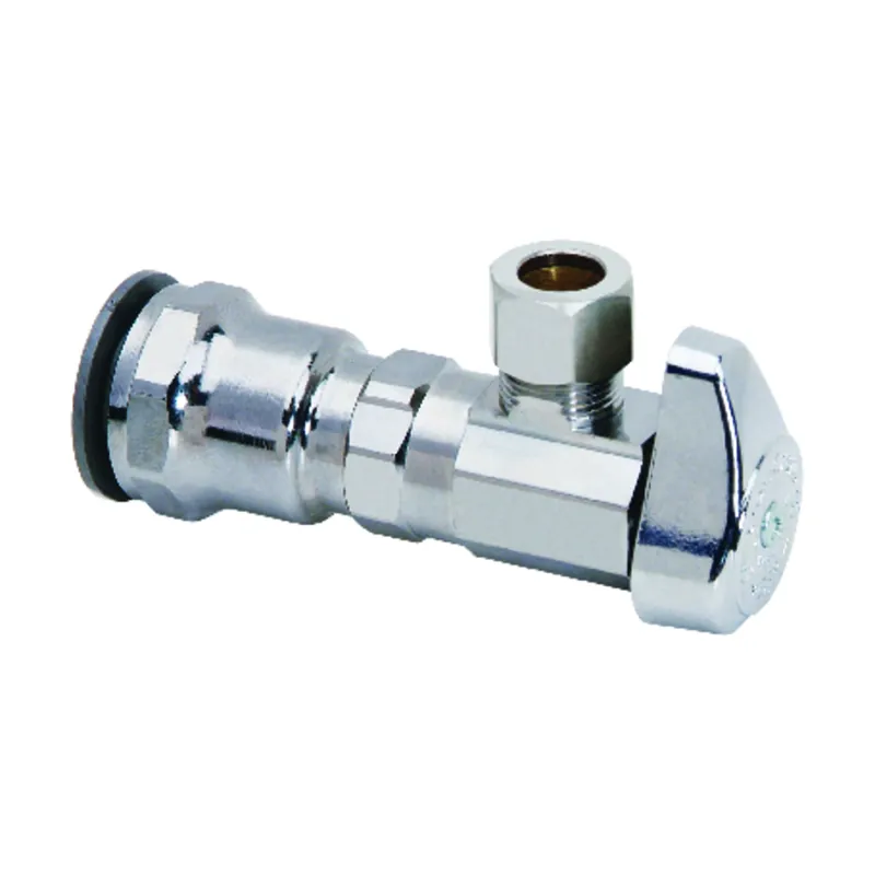 1/2 In. Mpt X 3/8 In. O.d. Compression Brass Shut-off Valve