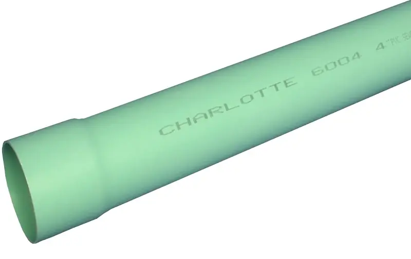 6 Inch X 10 Feet Solid Sdr 35 Pvc Drain And Sewer Pipe With Belled End