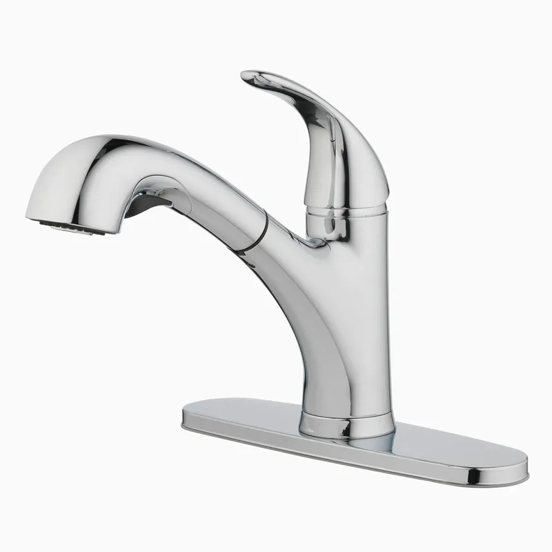 Pacifica One Handle Brushed Nickel Pull-out Kitchen Faucet Model 67737-1104