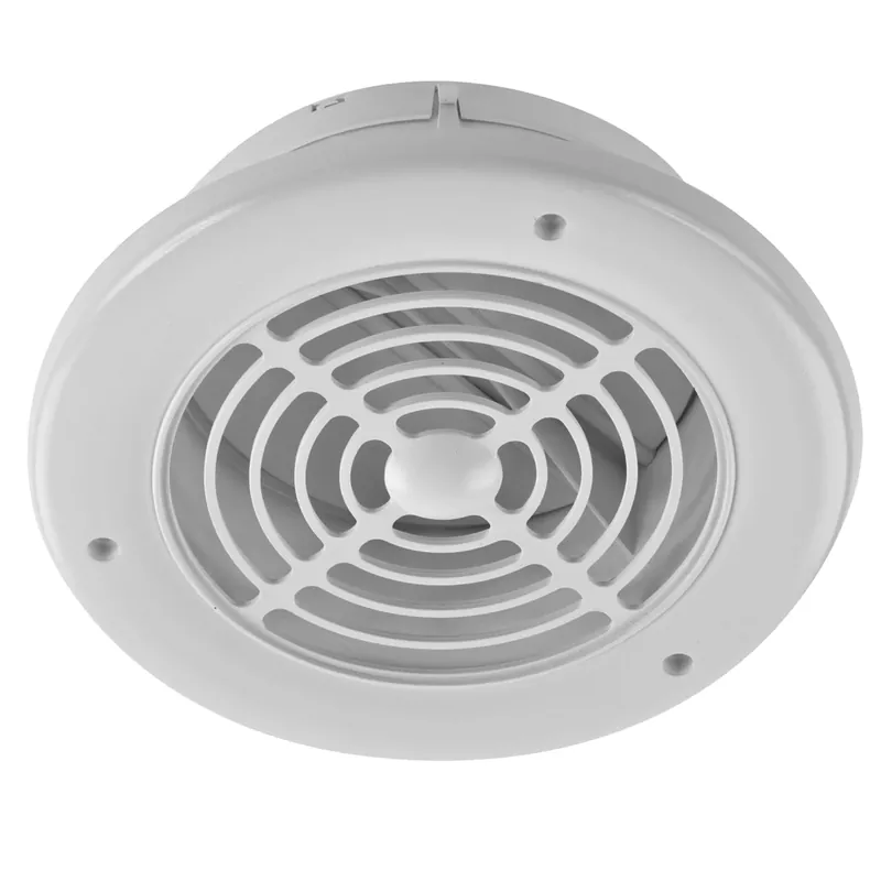 4 In. W X 4 In. L White Plastic Exhaust Vent For 4 In. Or 6 In. Duct